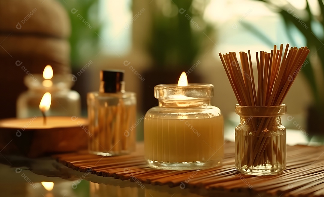 Difusor de aromas com vela em SPA