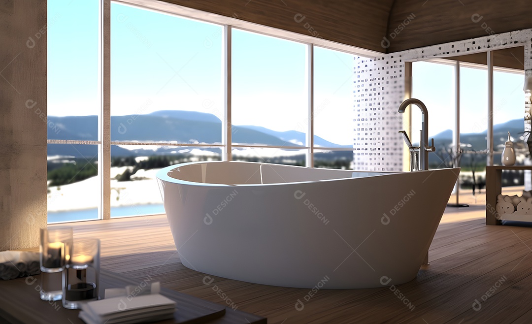 Detalhes da banheira do SPA