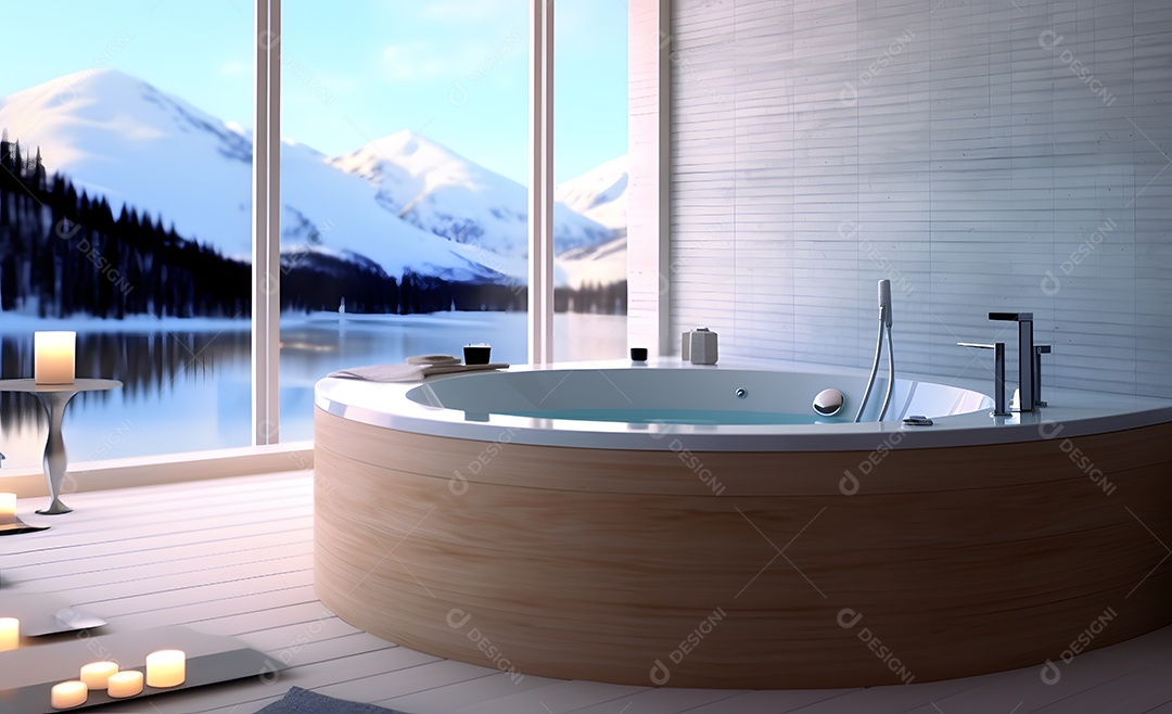 Detalhes da banheira do SPA