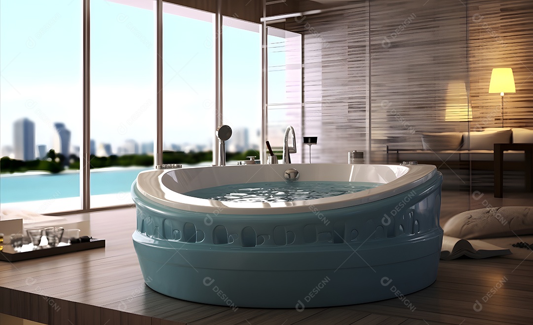 Detalhes da banheira do SPA