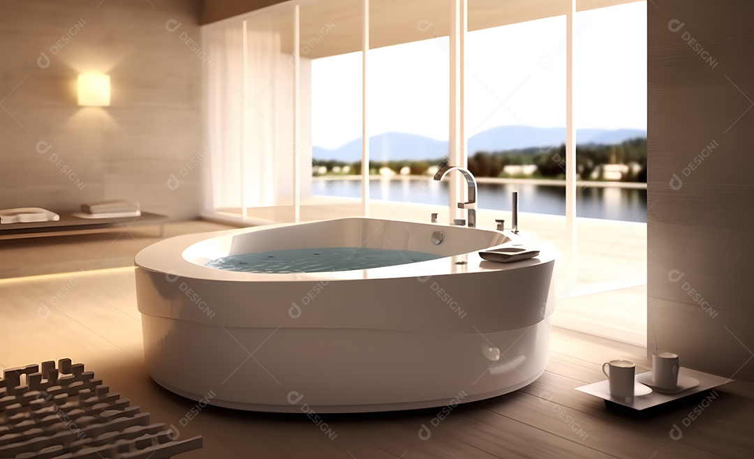 Detalhes da banheira do SPA