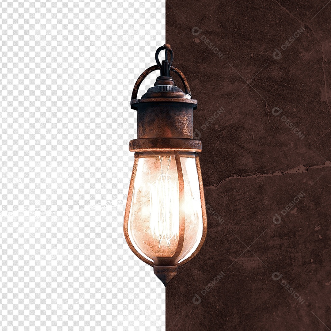 Formato De Lâmpada Elemento 3D Para Composição PSD