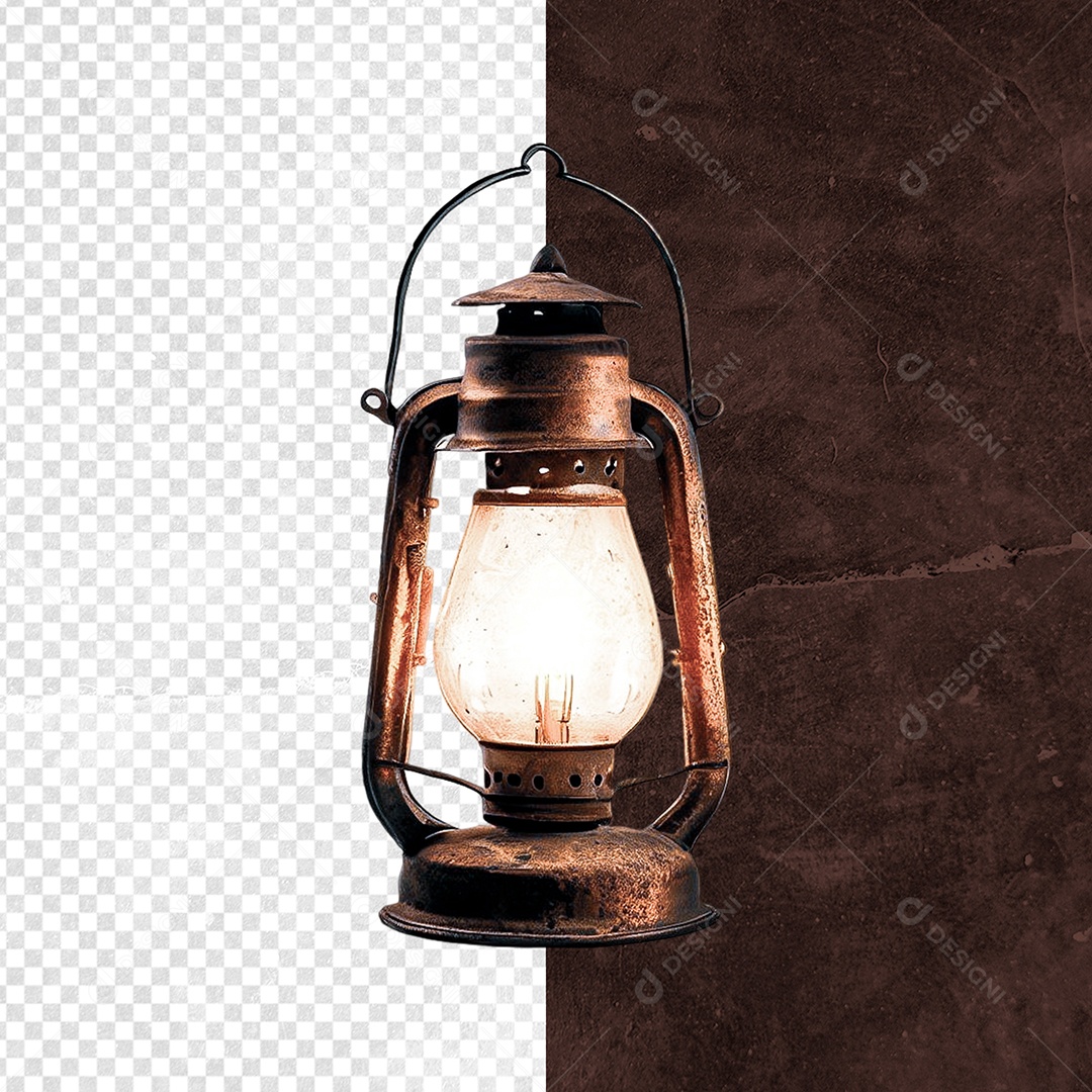 Formato De Lamparina Acesa Elemento 3D Para Composição PSD