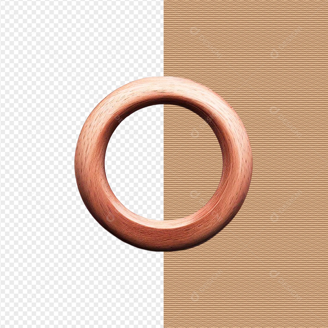 Formato Circular De Madeira Elemento 3D Para Composição PSD