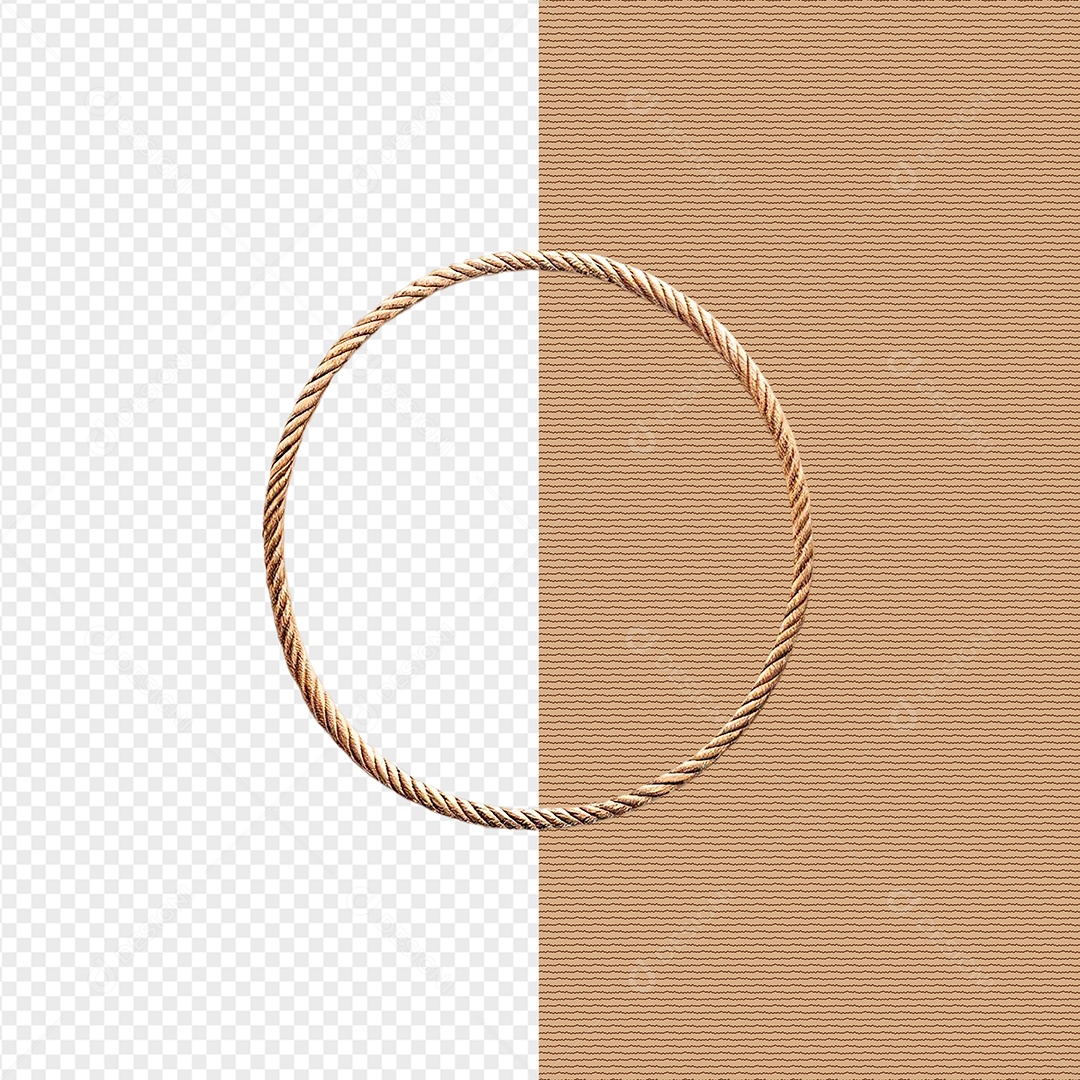 Corda Com Formato Circular Elemento 3D Para Composição PSD