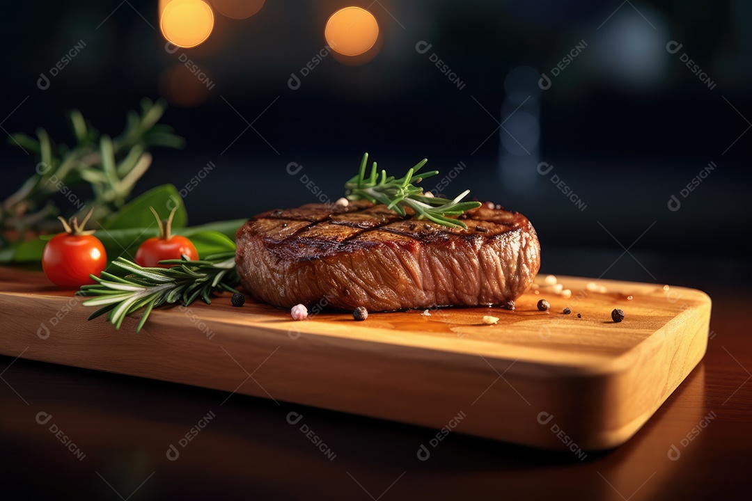 Bife Angus contra filé mal passado cozido na brasa.