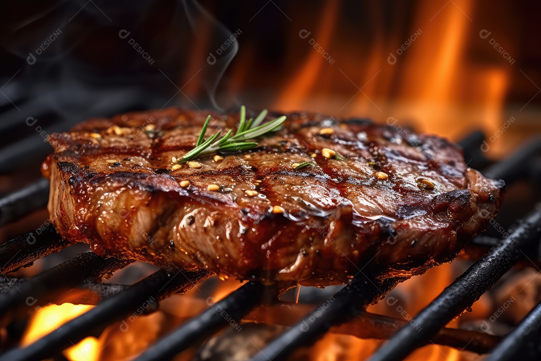 Bife Angus contra filé mal passado cozido na brasa.