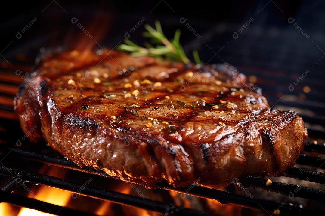 Bife Angus contra filé mal passado cozido na brasa.