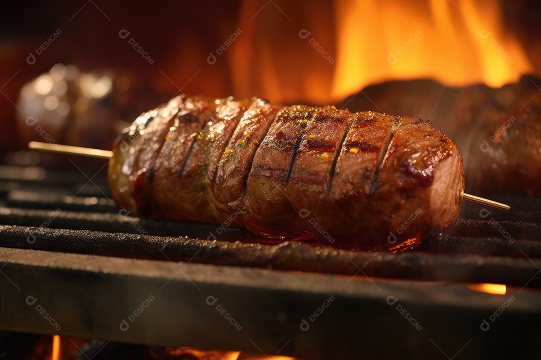 Carne de angus grelhada grelhada, bife de alcatra, bife de alcatra, fraldinha, bife ancho