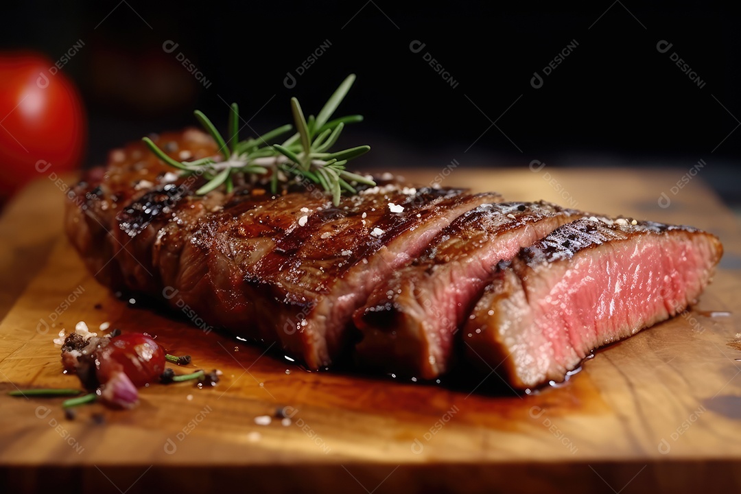 Carne de angus grelhada grelhada, bife de alcatra, bife de alcatra, fraldinha, bife ancho