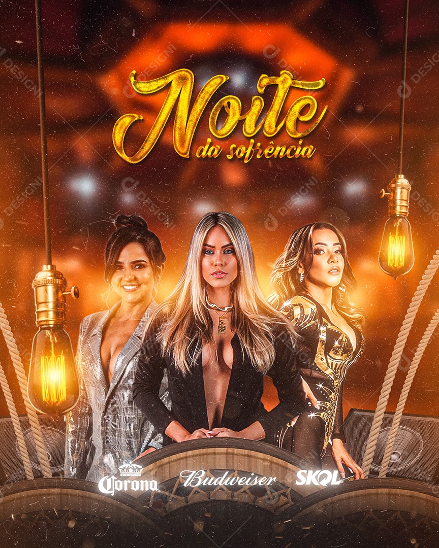 Noite Da Sofrência Flyer Social Media PSD Editável