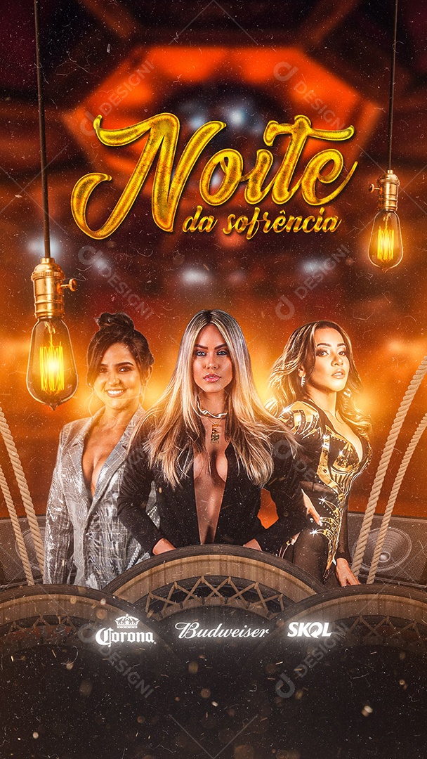 Story Noite Da Sofrência Flyer Social Media PSD Editável