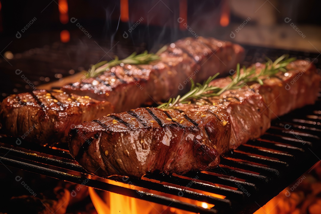 Carne de angus grelhada grelhada, bife de alcatra, bife de alcatra, bife de flanco, bife ancho