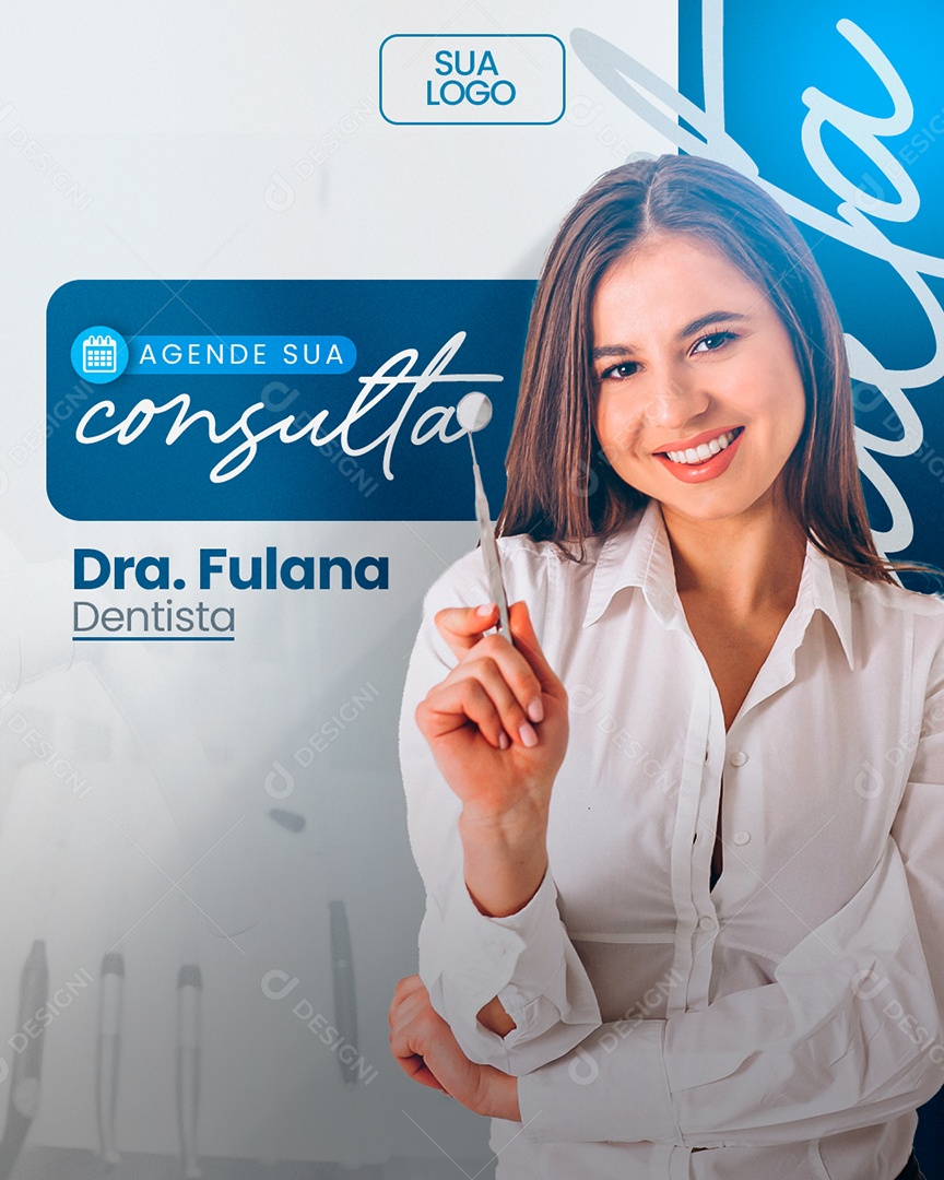 Dentista Agende Sua Consulta Social Media PSD Editável
