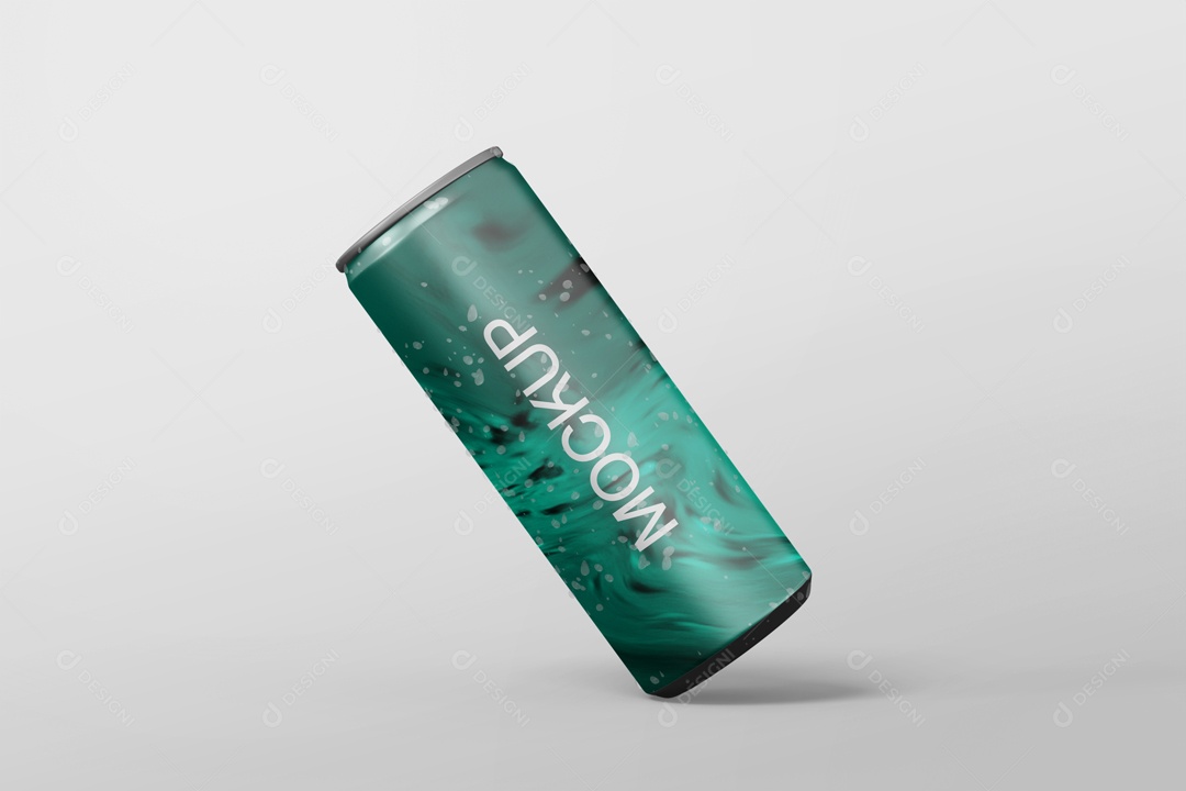 Mochup Bebida Lata PSD Editável