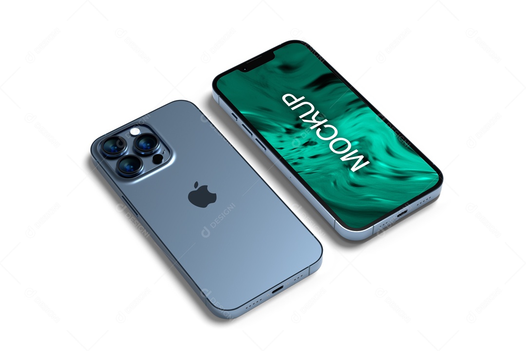 Mockup Escritório Celular Iphone PSD Editável