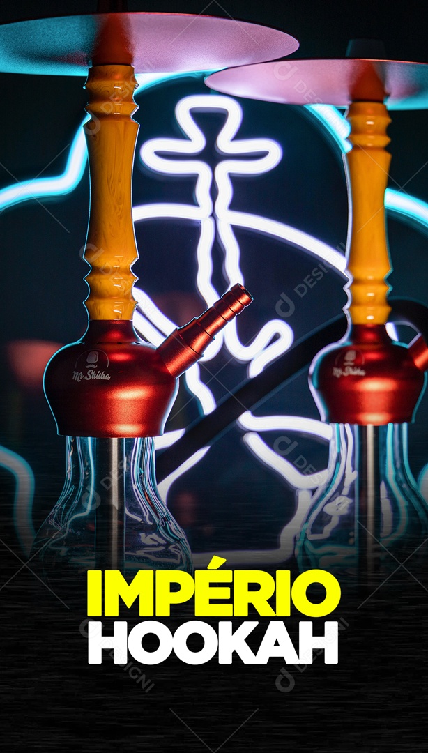 Post Story Tabacaria Império Hookah Social Media PSD Editável