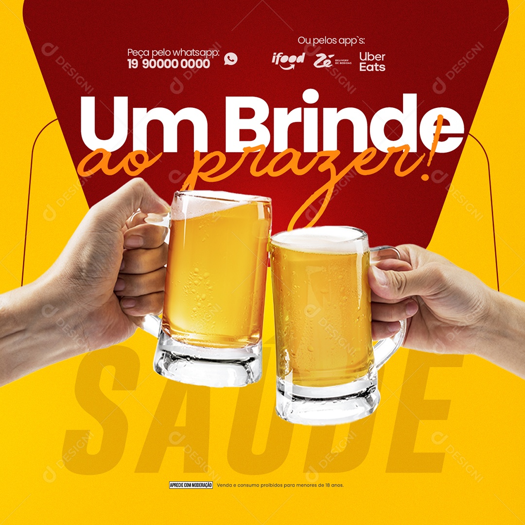 Um Brinde Ao Prazer Choperia Social Media PSD Editável