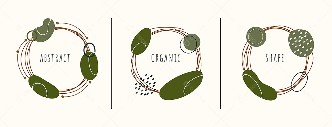 Cenário Realista Com Formas e Desenhos Ilustração Vetor EPS