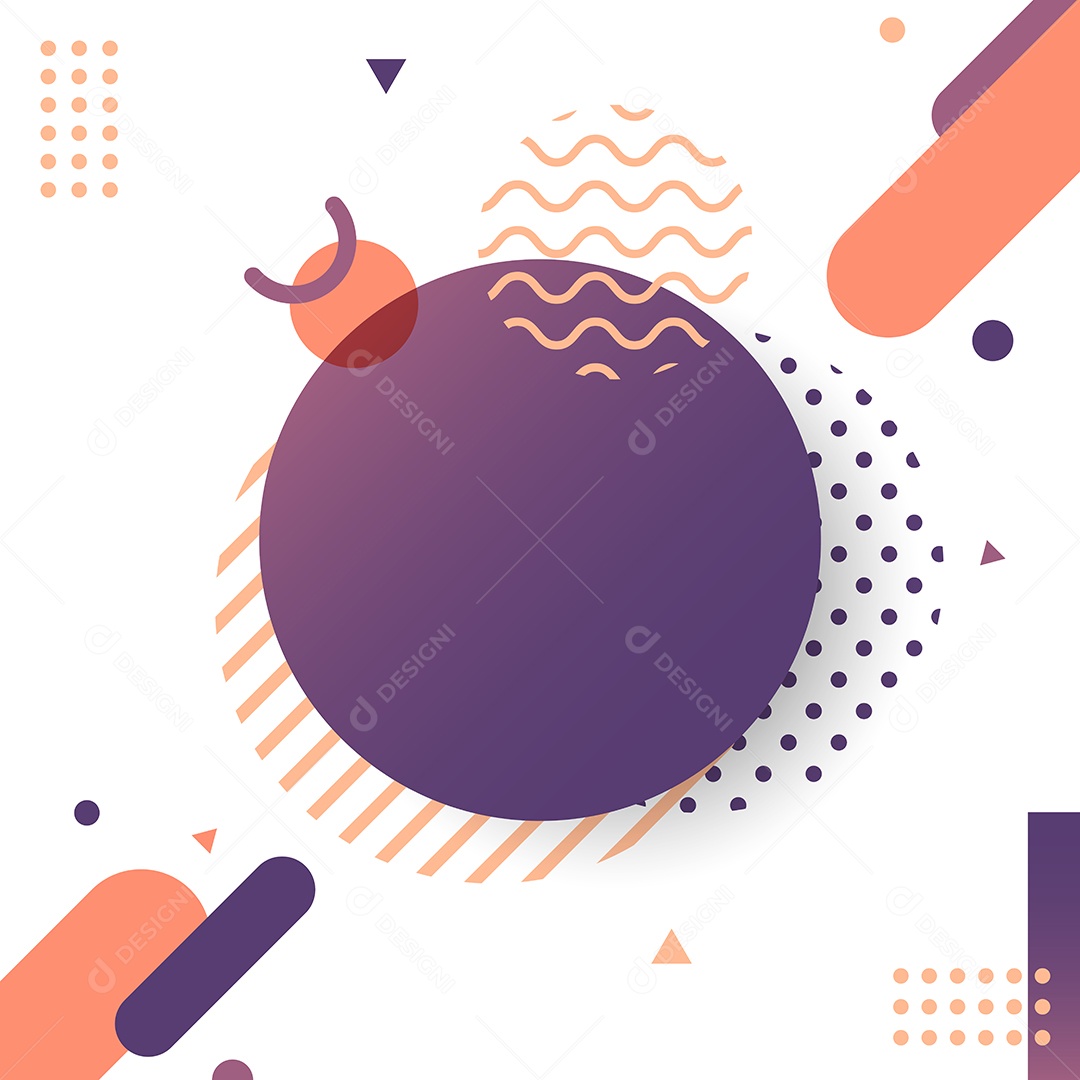 Cenário Com Formas Géometricas Realista Ilustração Vetor EPS