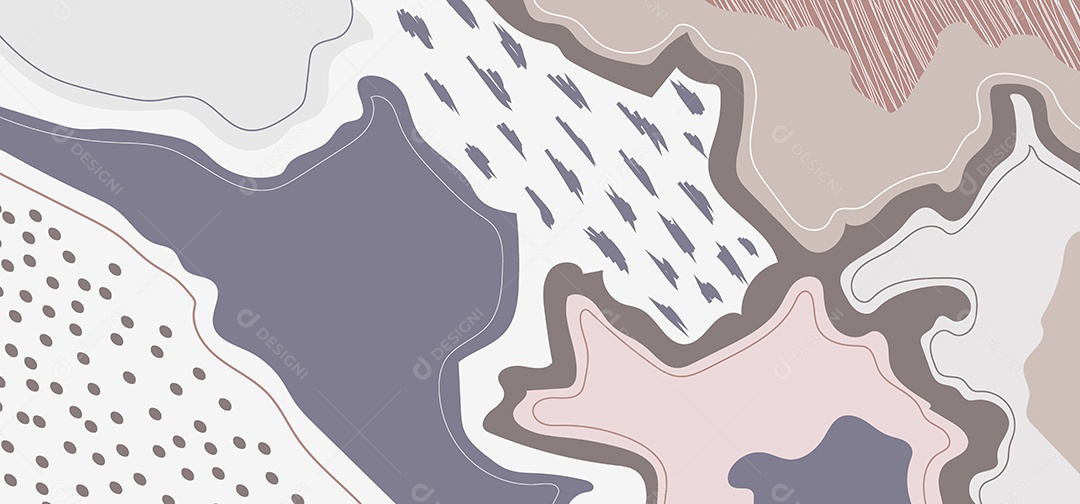 Cenário Realista Com Formas Ilustração Vetor EPS