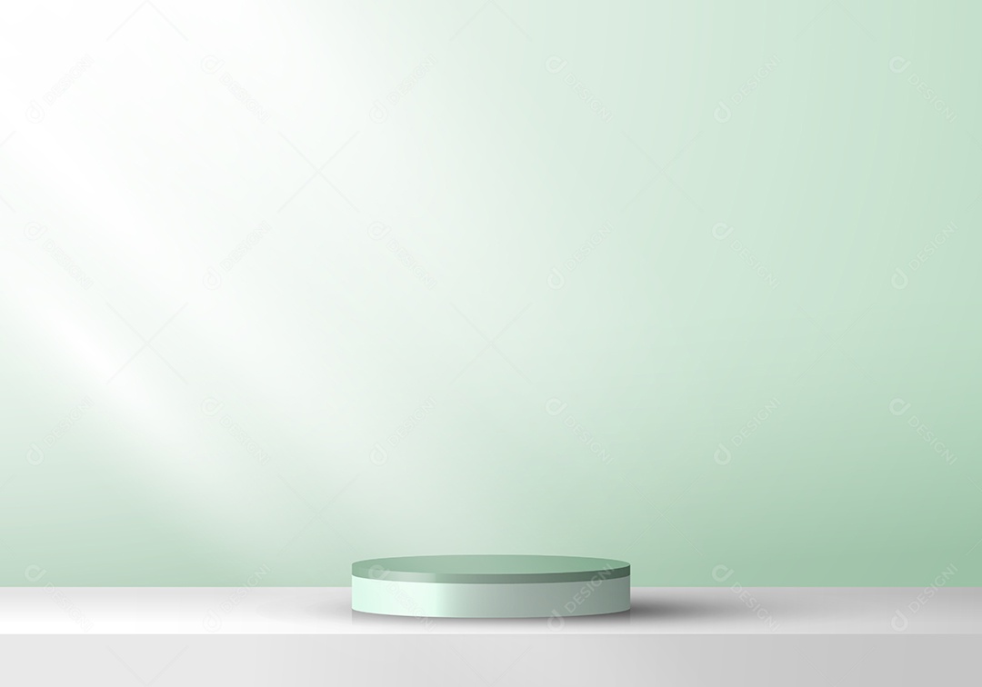 Cenário Azul Realista Ilustração Vetor EPS