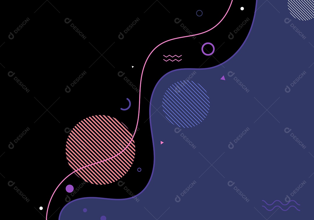 Cenário Realista Com Formas Abstrata Ilustração Vetor EPS