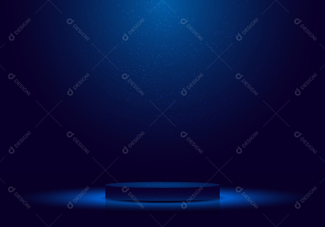 Cenário Azul Realista Ilustração Vetor EPS