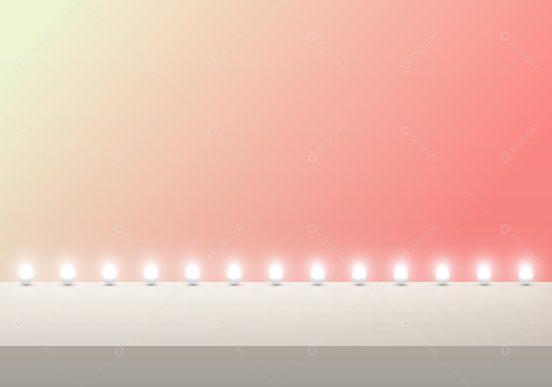 Cenário Realista Rosa Ilustração Vetor EPS