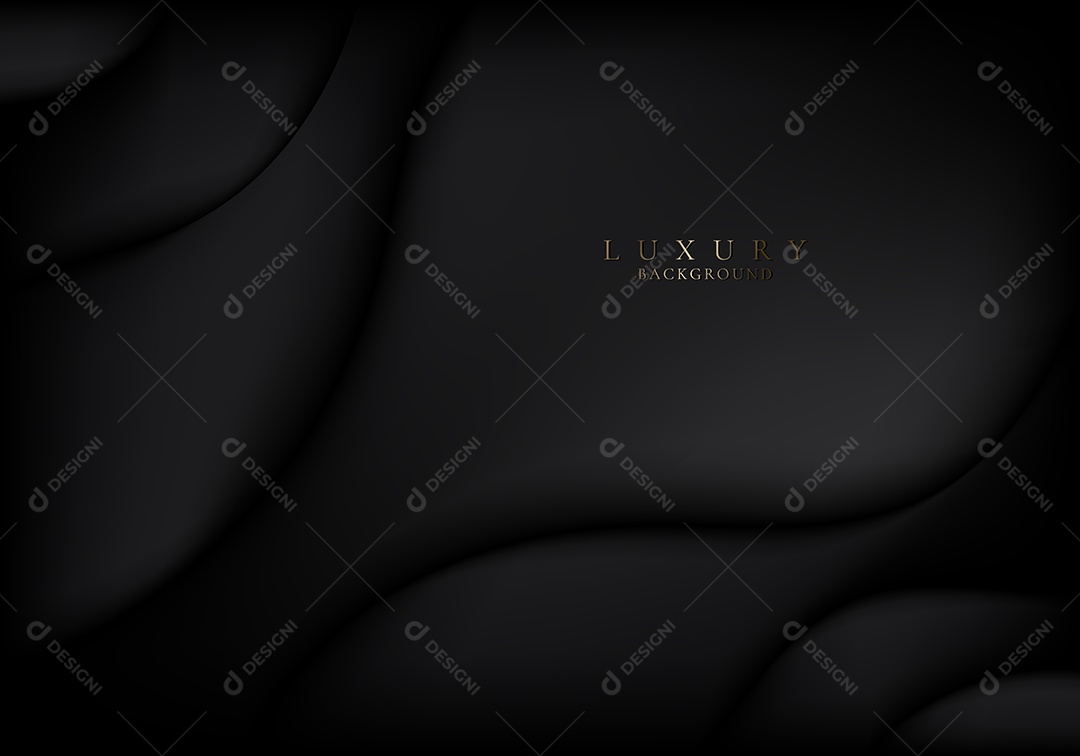 Cenário De Background De Luxo Dourado e Preto Realista Ilustração Vetor EPS