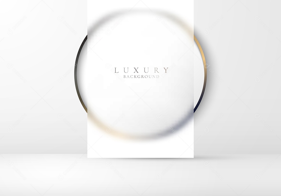 Cenário De Background De Luxo Branco Realista Ilustração Vetor EPS
