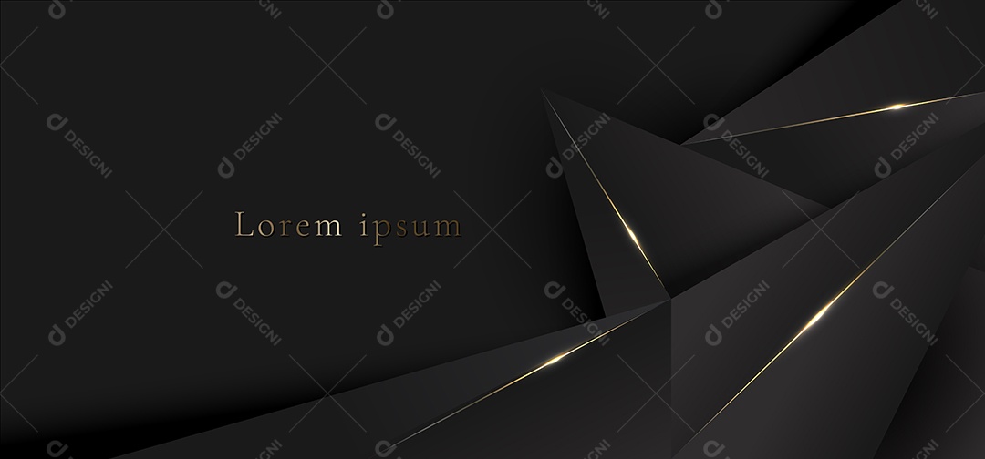 Cenário De Background De Luxo Preto Realista Ilustração Vetor EPS