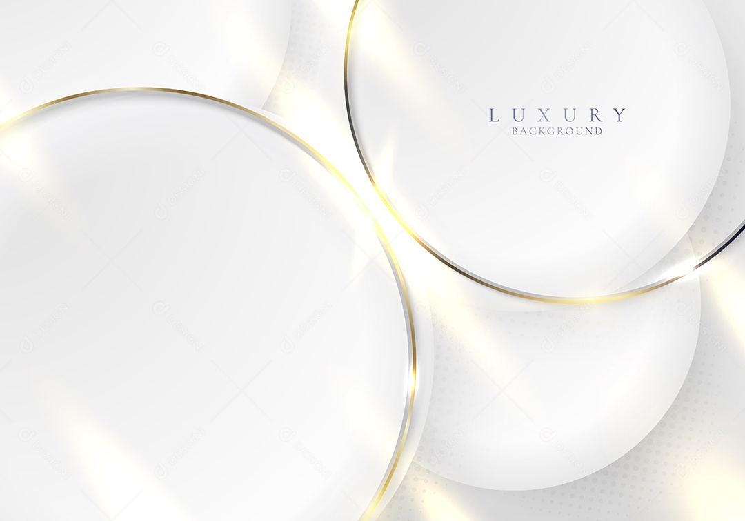 Cenário De Background De Luxo Branco Realista Ilustração Vetor EPS