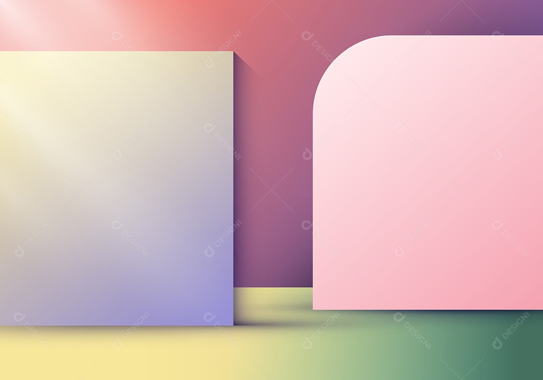 Cenário Realista 3D Ilustração Vetor EPS