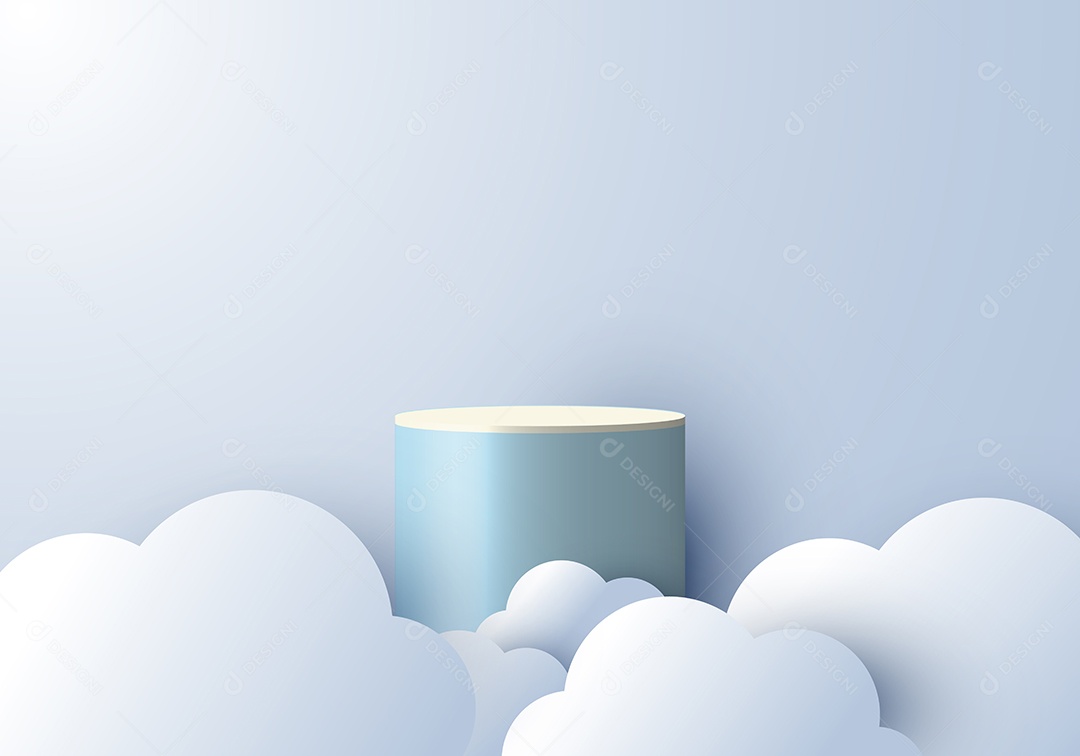 Cenário Branco Realista Ilustração Vetor EPS