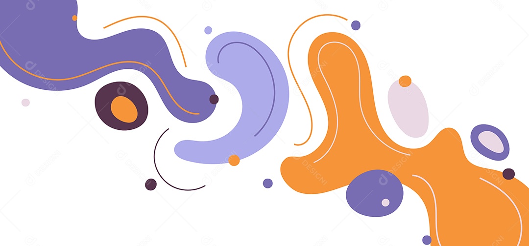 Cenário Com Formas Abstrata Realista Ilustração Vetor EPS