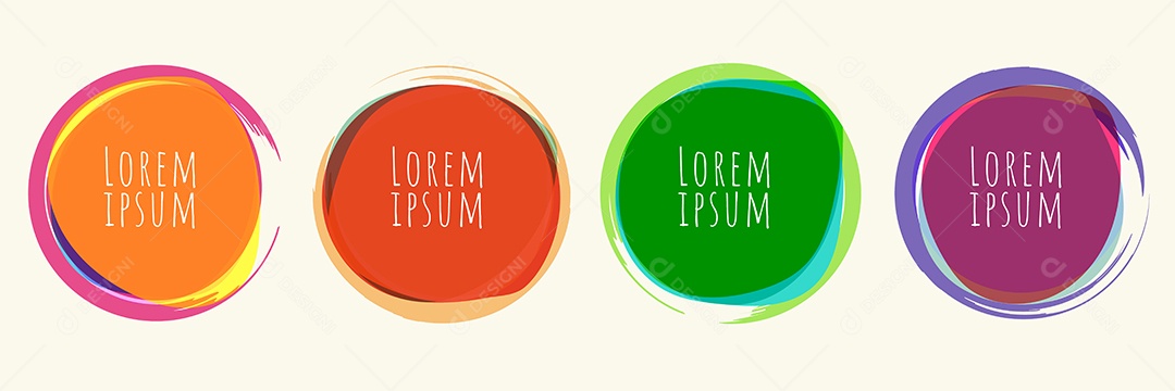 Cenário Com Shapes Coloridos Realista Ilustração Vetor EPS