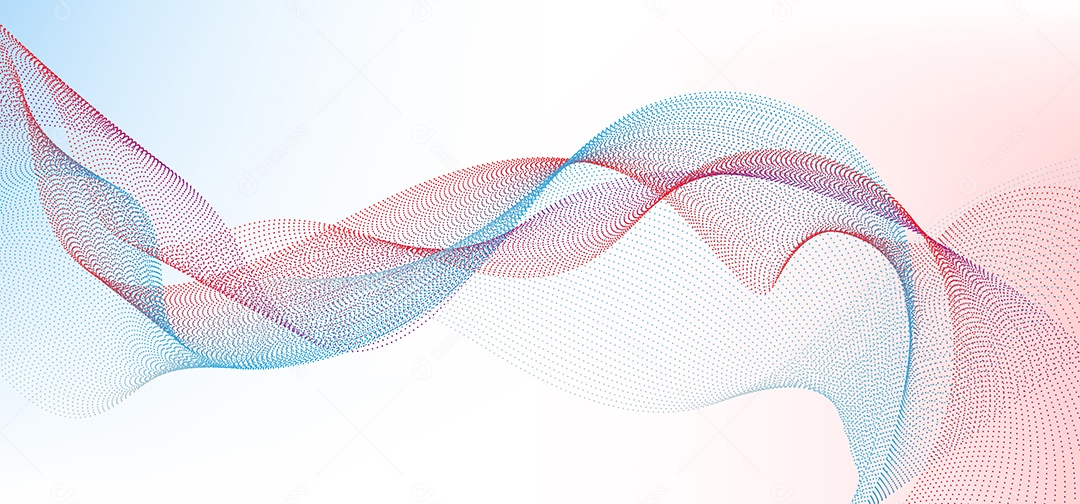 Cenário Com Ondas De Linhas Realista Ilustração Vetor EPS