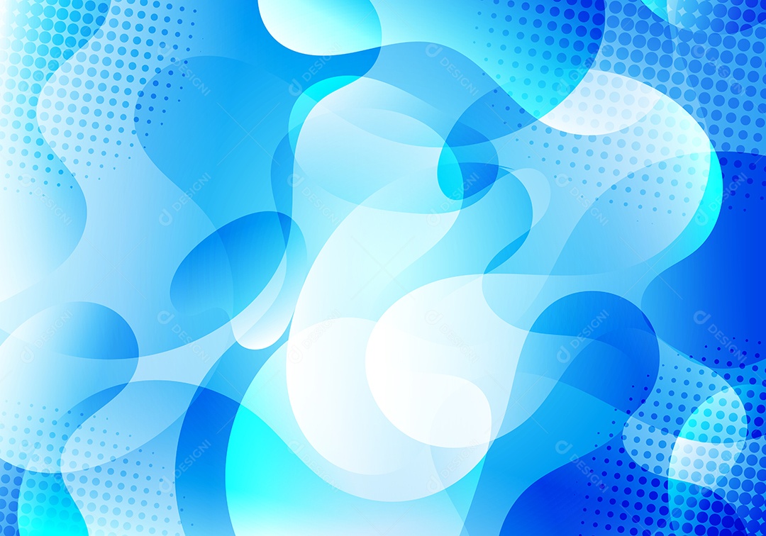 Cenário Realista Azul Ilustração Vetor EPS