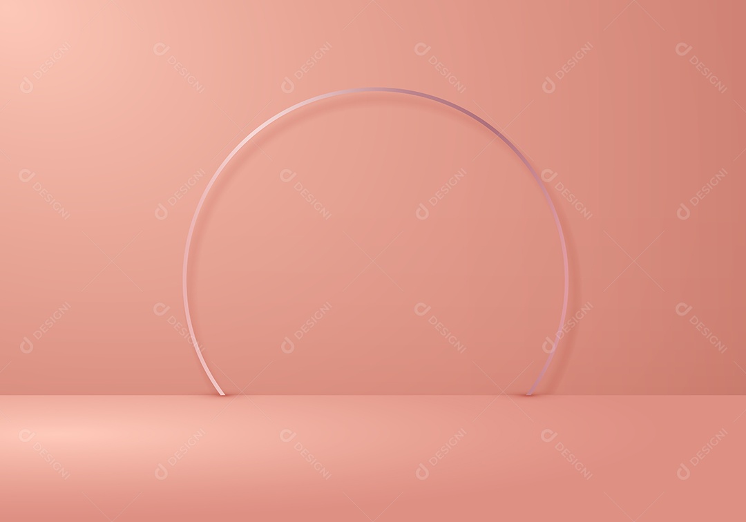 Cenário Rosa Realista Ilustração Vetor EPS