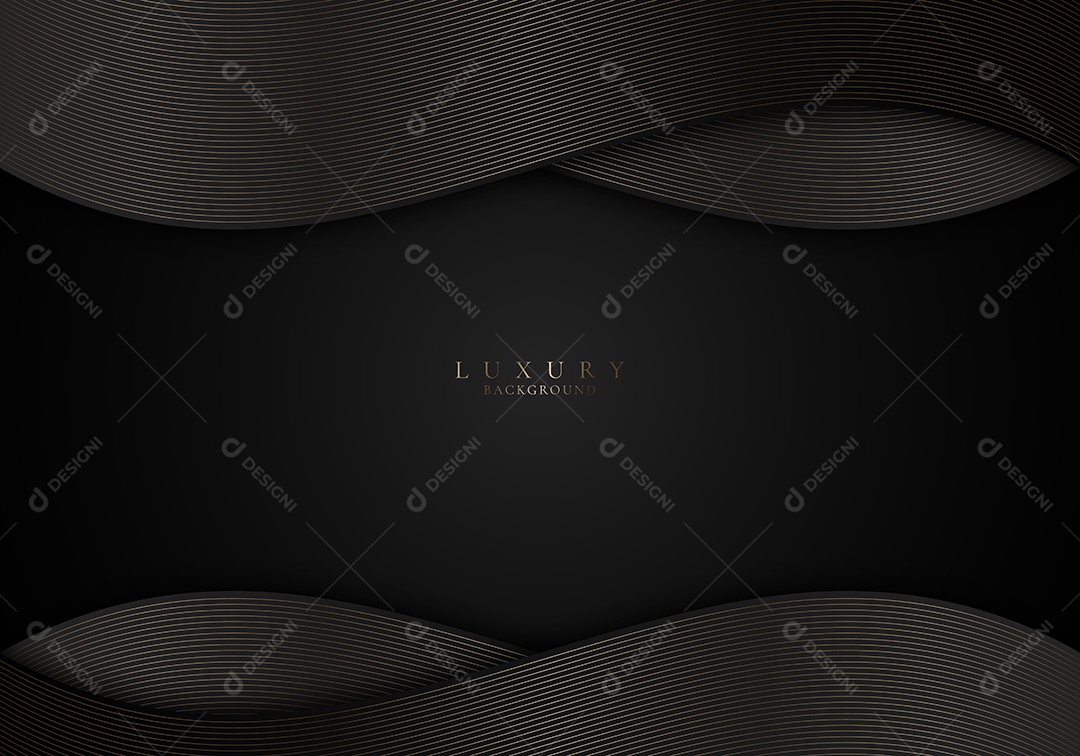 Cenário Fundo De Luxo Preto Realista Ilustração Vetor EPS