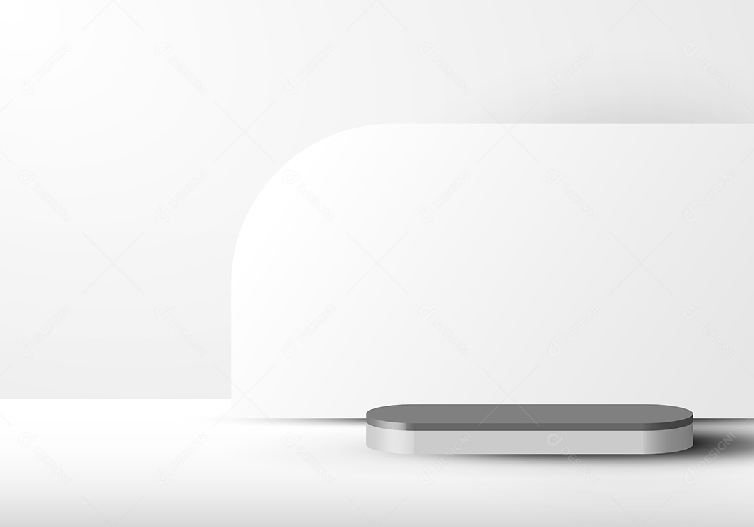 Cenário Branco Realista Ilustração Vetor EPS