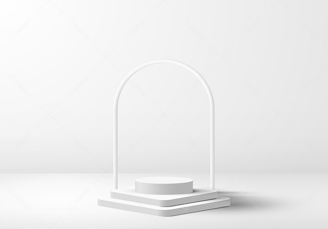 Cenário Realista Branco Ilustração Vetor EPS