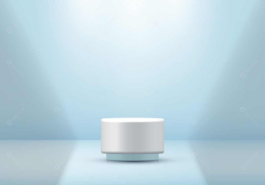 Cenário Azul Realista Ilustração Vetor EPS