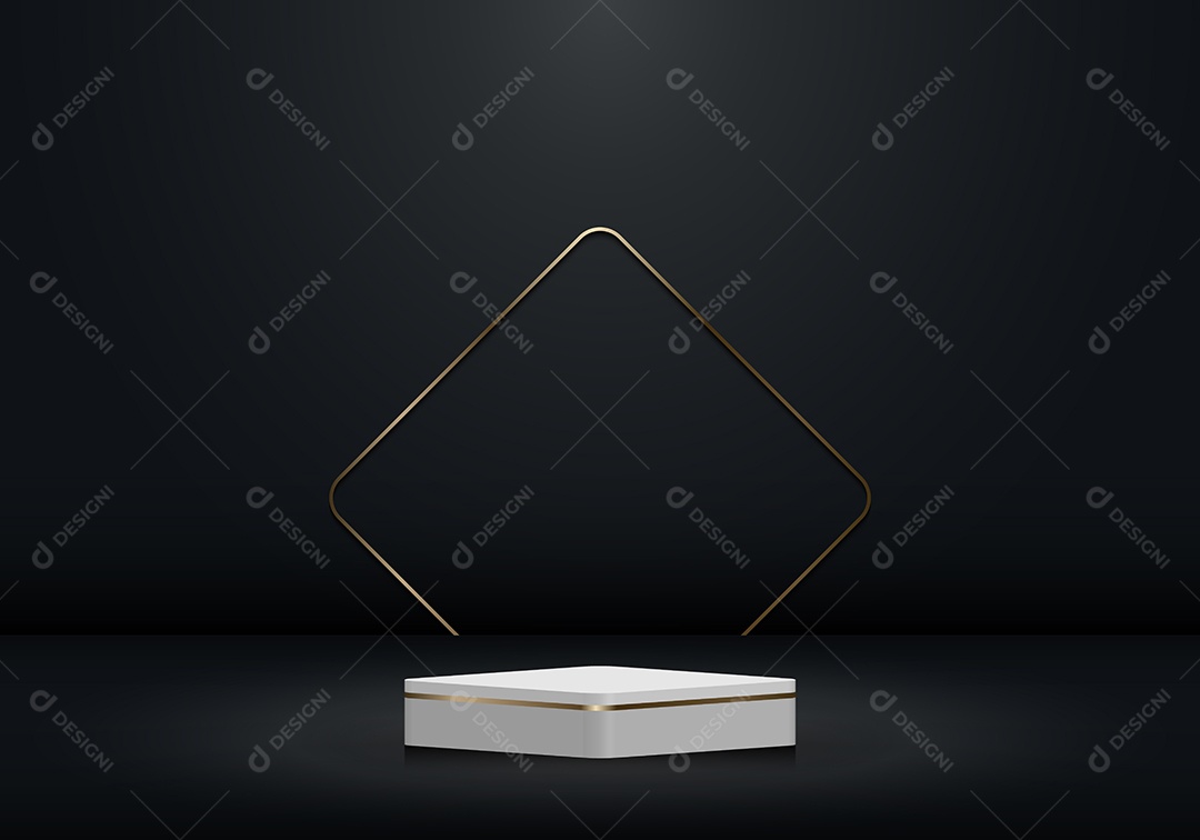 Cenário Preto Realista Ilustração Vetor EPS