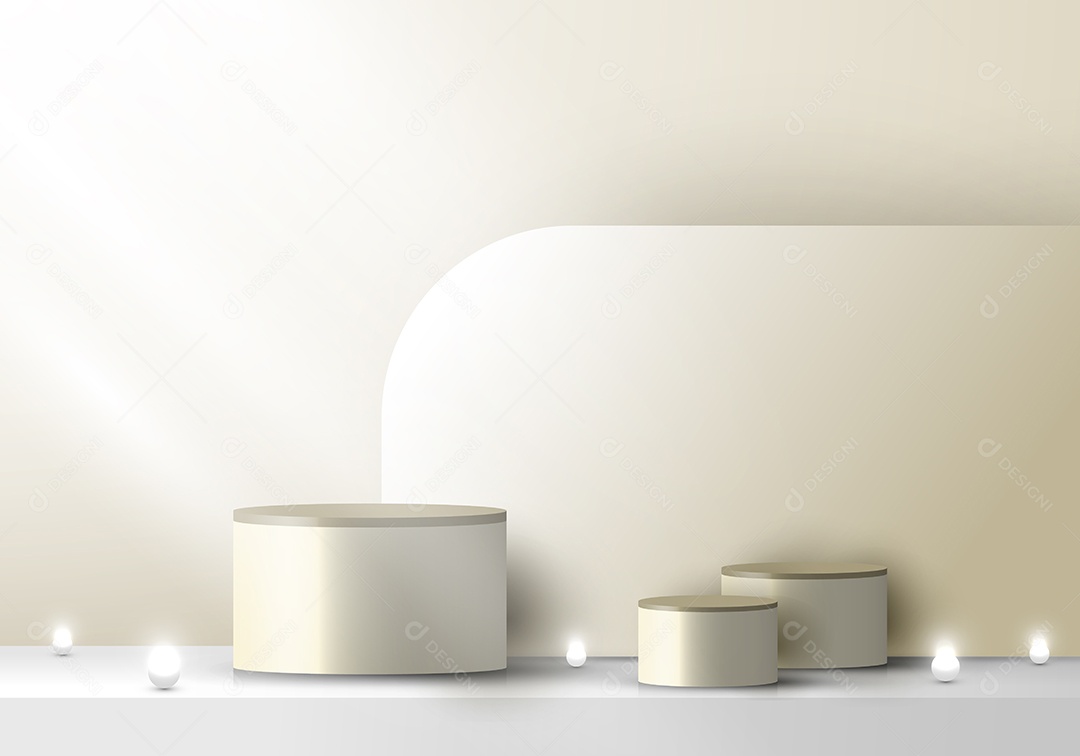 Cenário Realista Ilustração 3D Vetor EPS