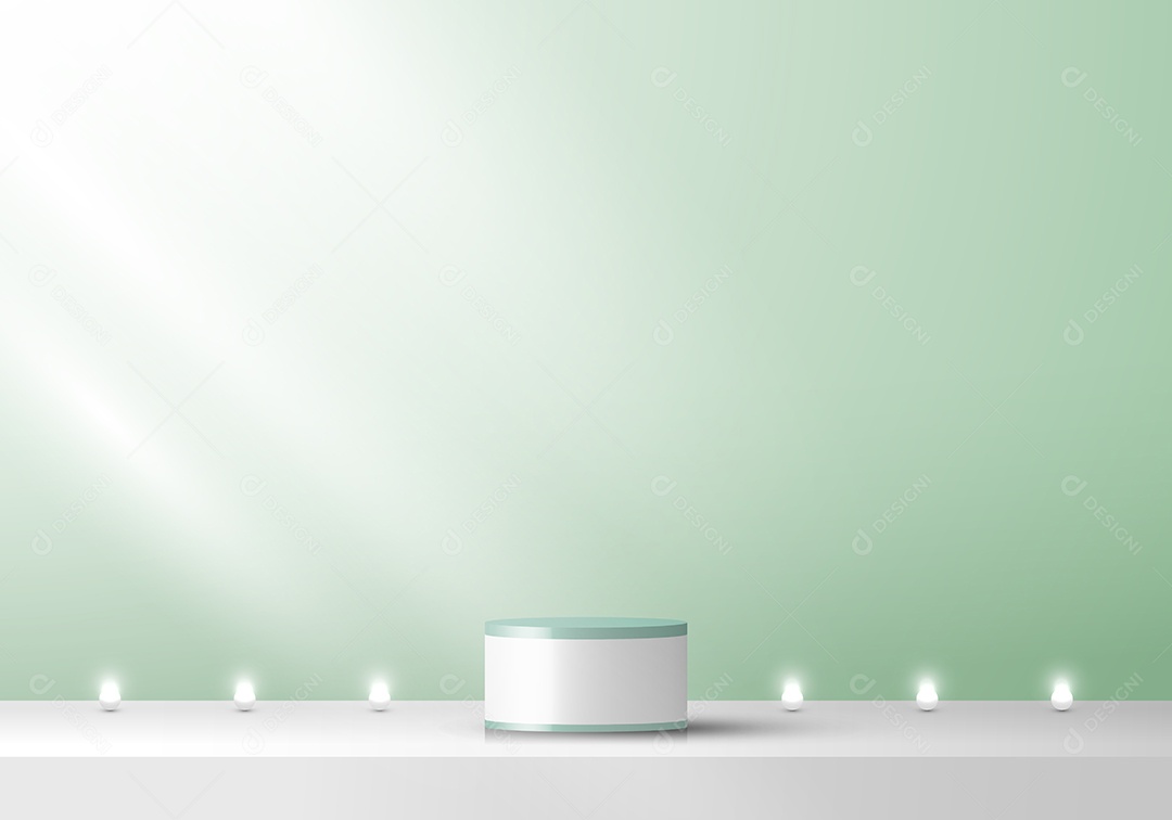 Cenário Realista Ilustração 3D Vetor EPS