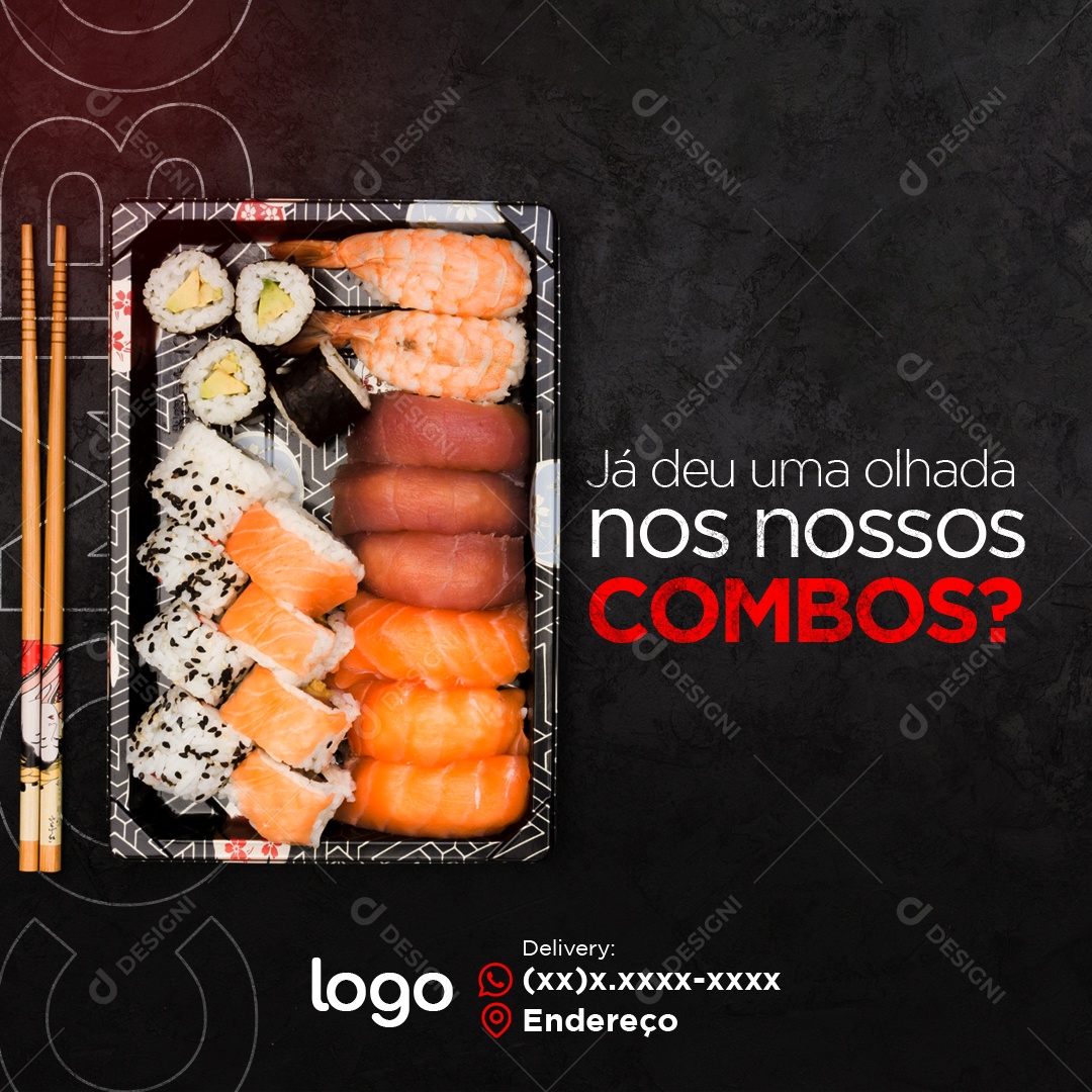 Ja Deu Uma Olhada Nos Nossos Combos Social Media PSD Editável