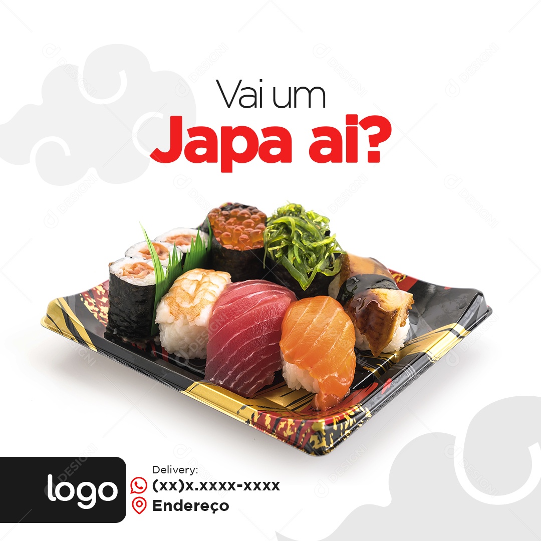Vai um Japa Ai Social Media PSD Editável