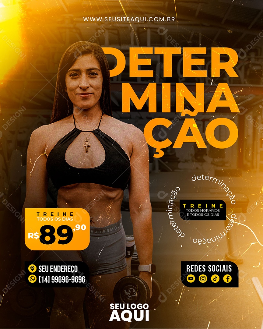 Determinação Promoção de Inverno Social Media PSD Editável